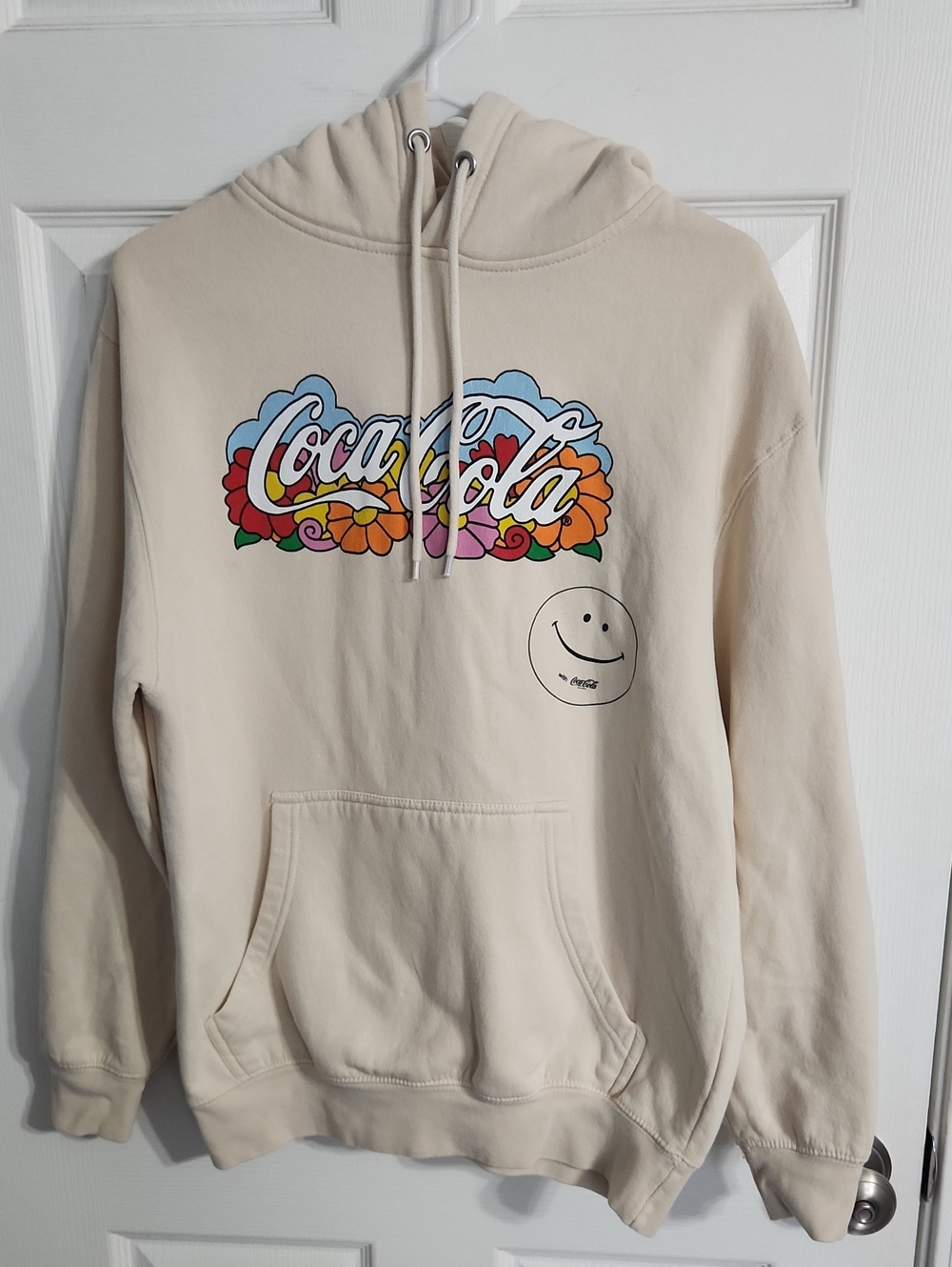 Unisex Coca-cola 70's Harmony Hoodie - Unity Collection Sz. Medium